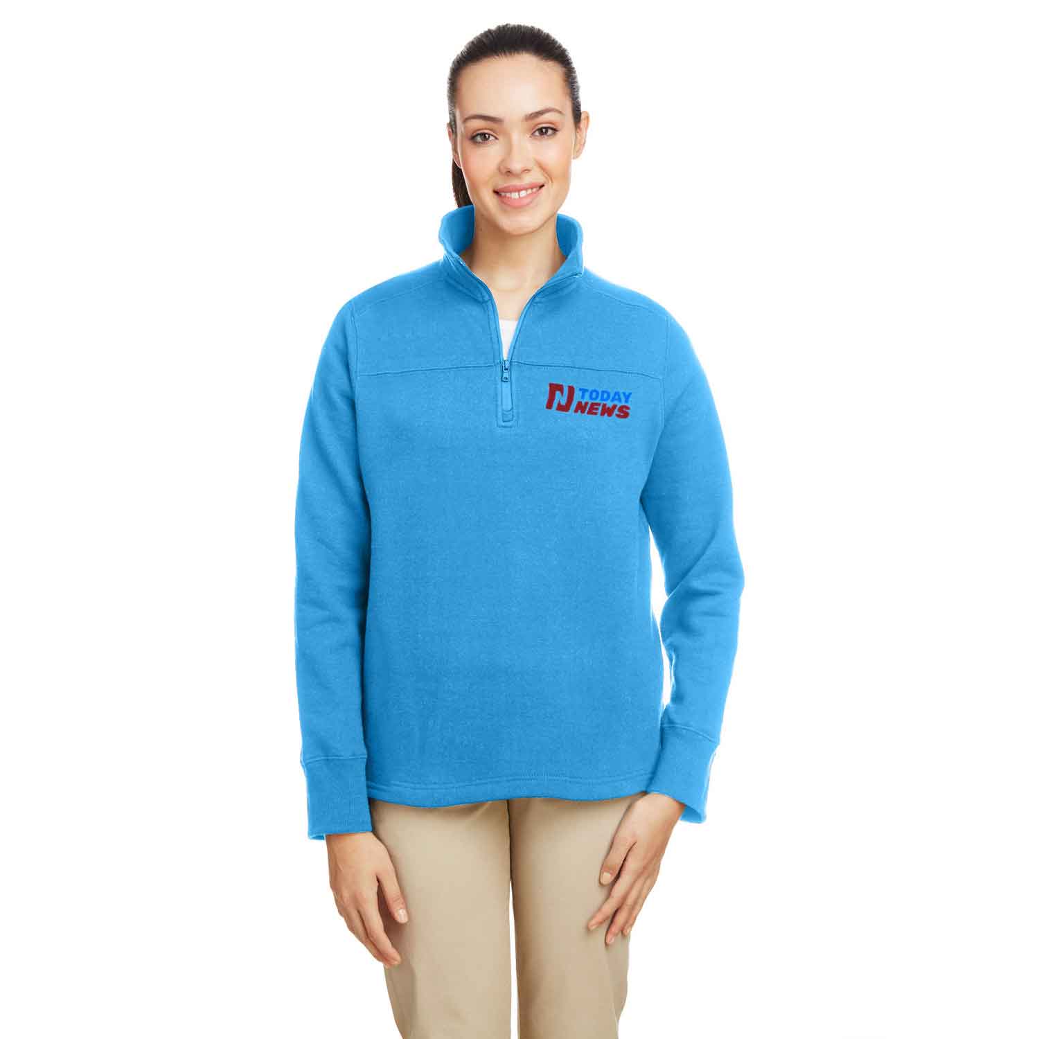 Nautica Anchor Quarter-Zip Pullover - Women