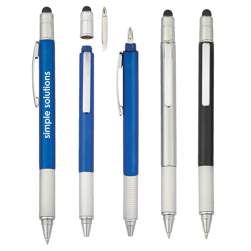 Twist-Action Stylus Pen with Hidden Screwdriver image