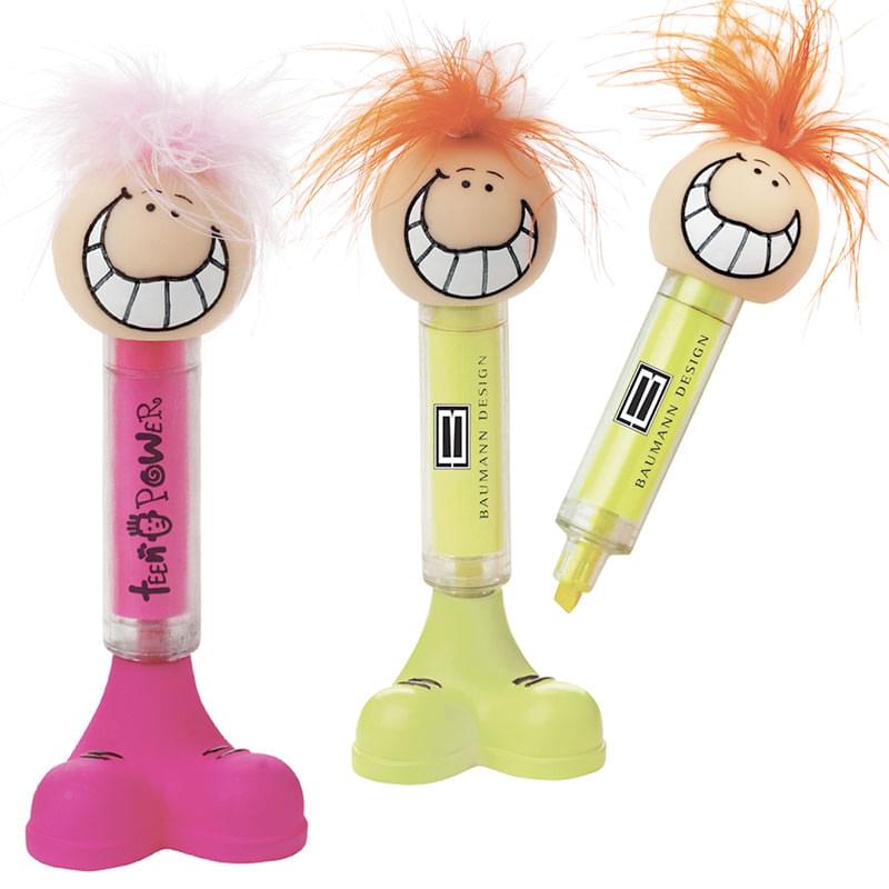 Smiling Highlighter with Feet Shaped Base image