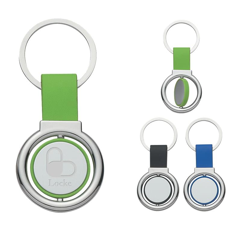 Metal Key Ring with Circle Spinner