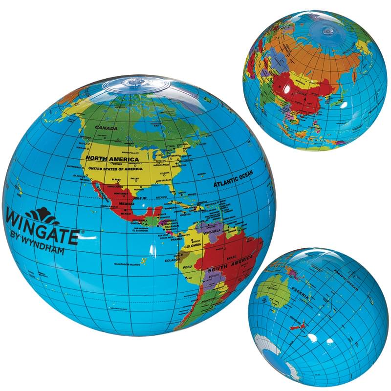 14" Globe Beach Ball image