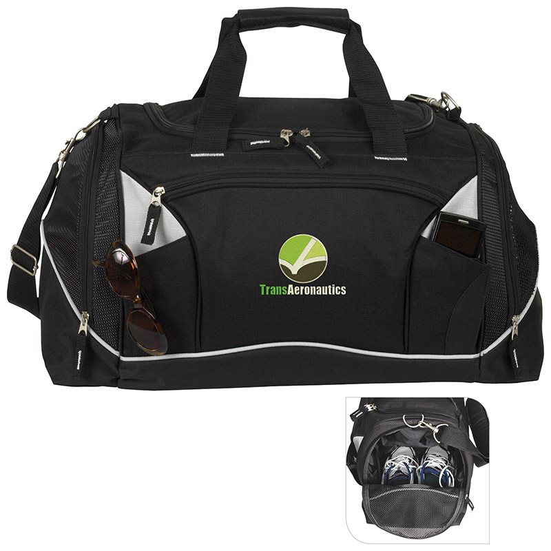 Atchison® Multi-Pocket Duffel Bag - 12" x 21 1/2" x 10"