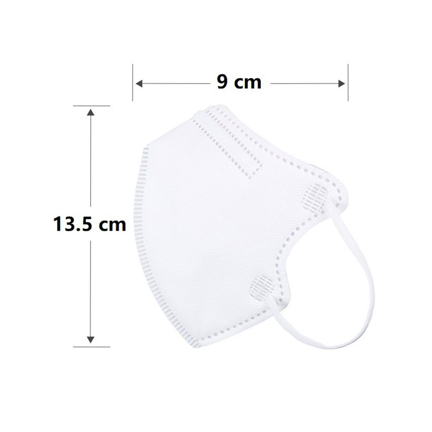 Individually Wrapped White KN95 Face Mask - Youth