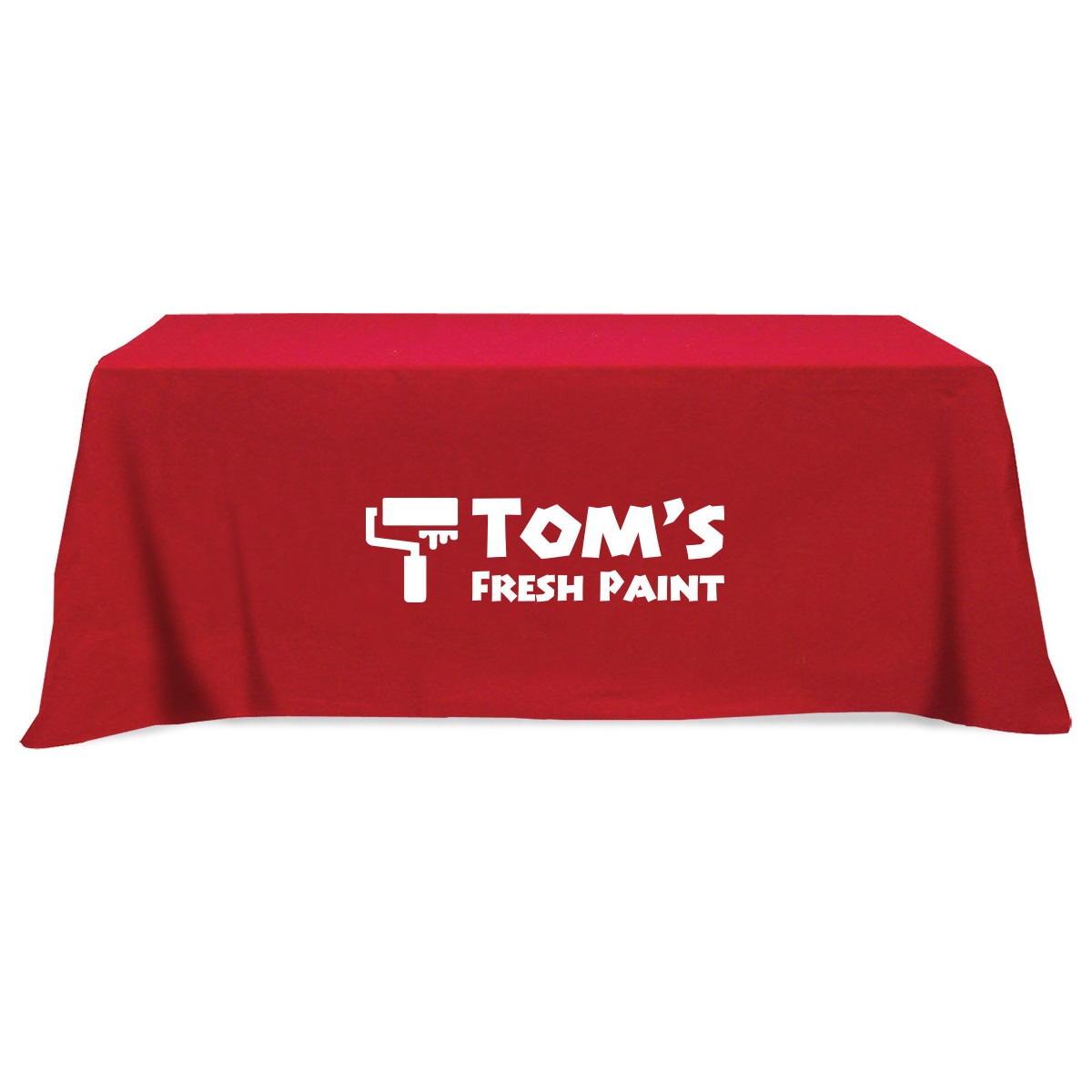 Poly/Cotton 3 Sided Table Cover - 8'