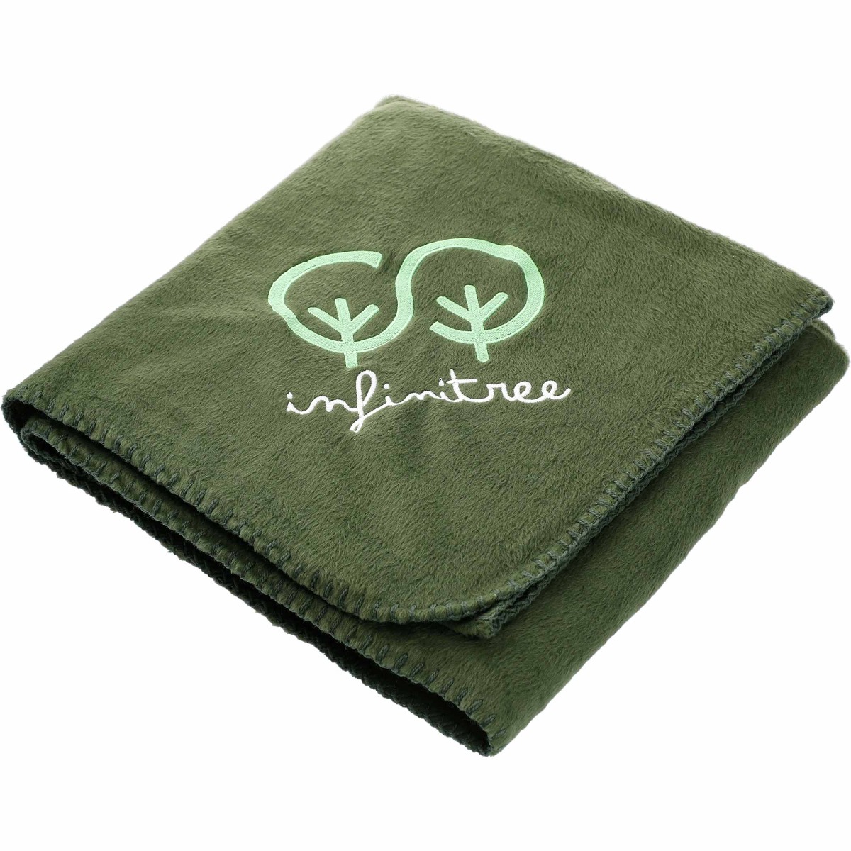 Recycled PET Fleece Blanket with Canvas Pouch - 50" x 60"
