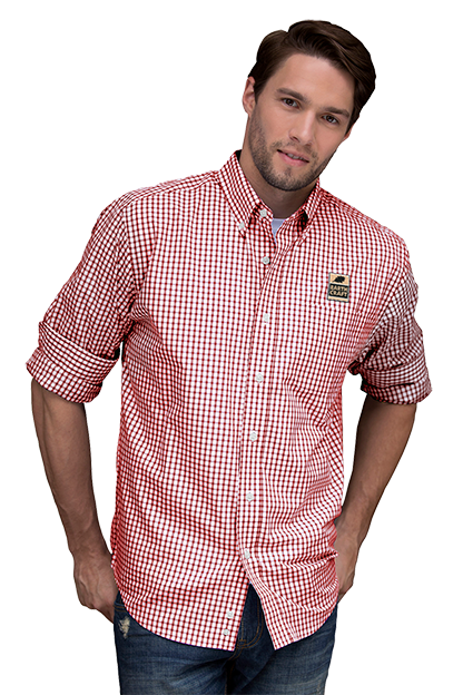 Easy-Care Gingham Check Shirt - Men image