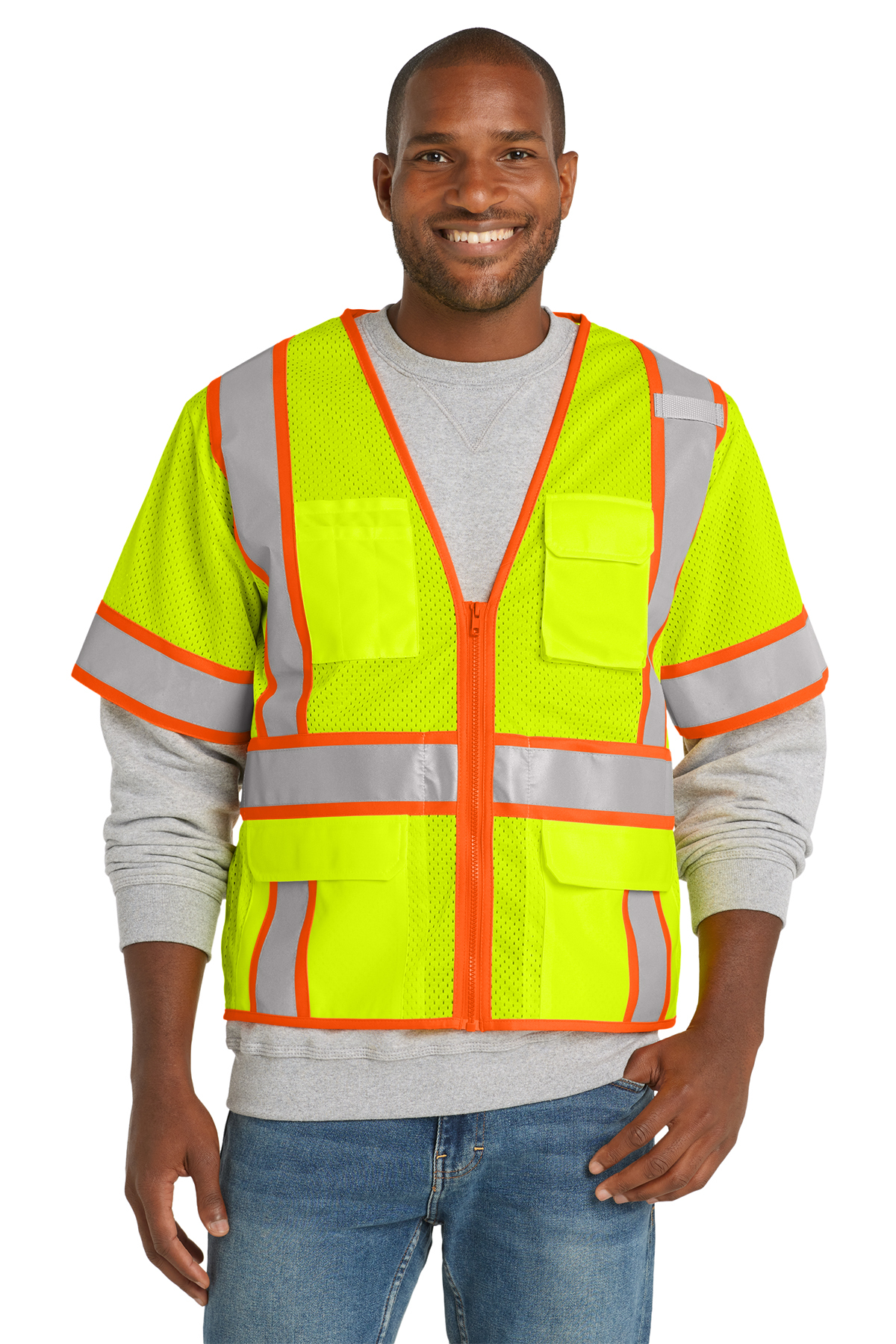 CornerStone® ANSI 107 Class 3 Mesh Short Sleeve Vest - Unisex