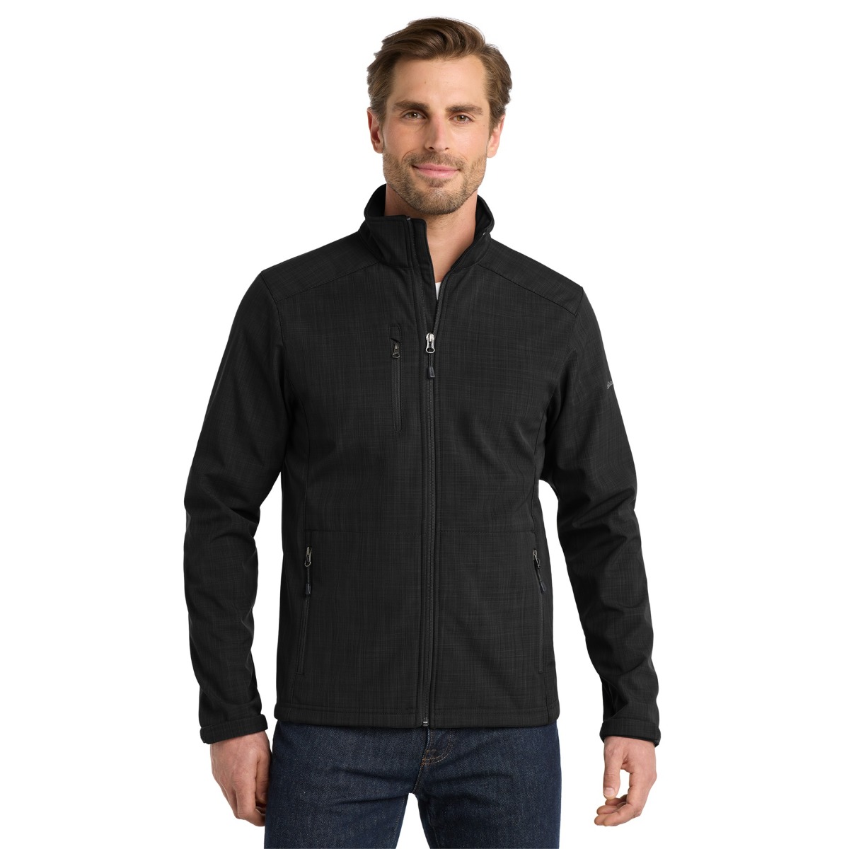 Eddie Bauer® Shaded Crosshatch Soft Shell Jacket - Men
