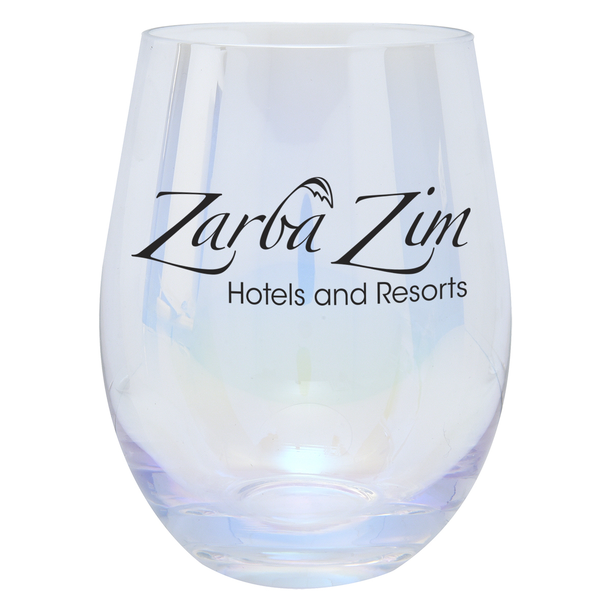 17 oz. Iridescent Stemless Wine Glass image