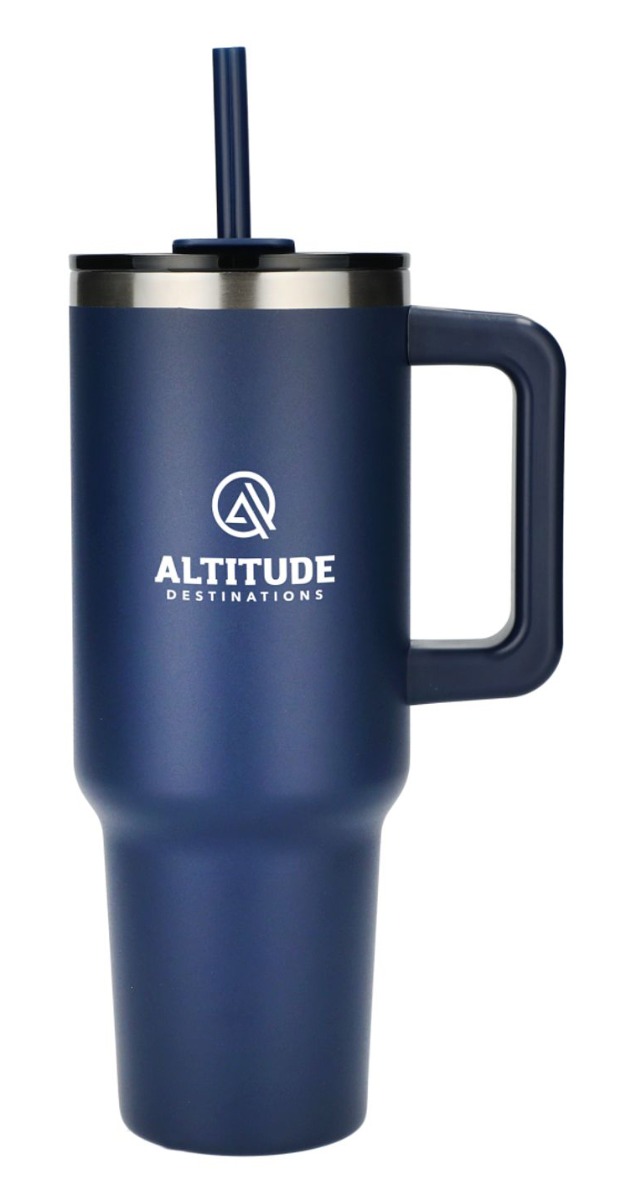 40 oz. Recycled Travel Tumbler with Straw
