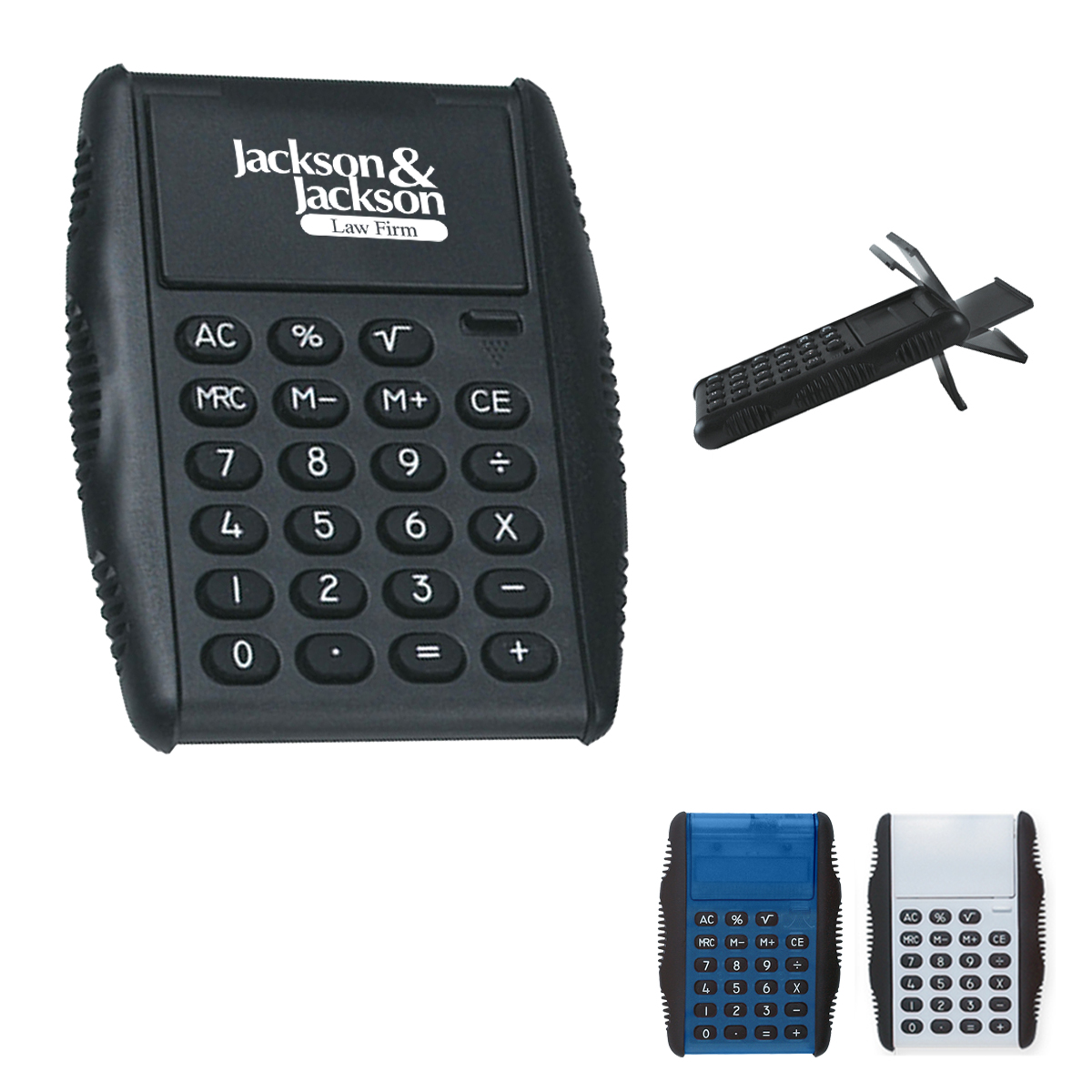 Flip-Top Calculator with Side Grips