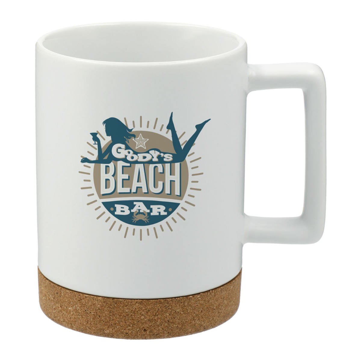 Ceramic Mug with Cork Base - 15 oz. image
