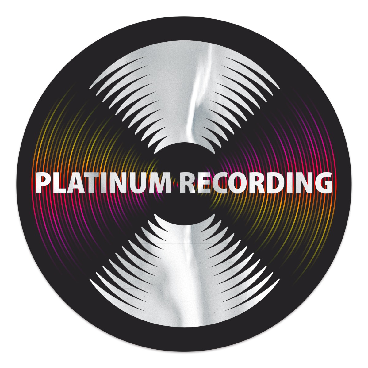 Full-Color Chrome Poly Sticker - 3”