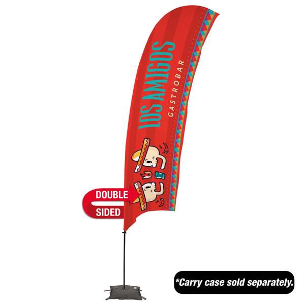 Value Double-Sided Sail Sign Kit with Cross Base - 15'