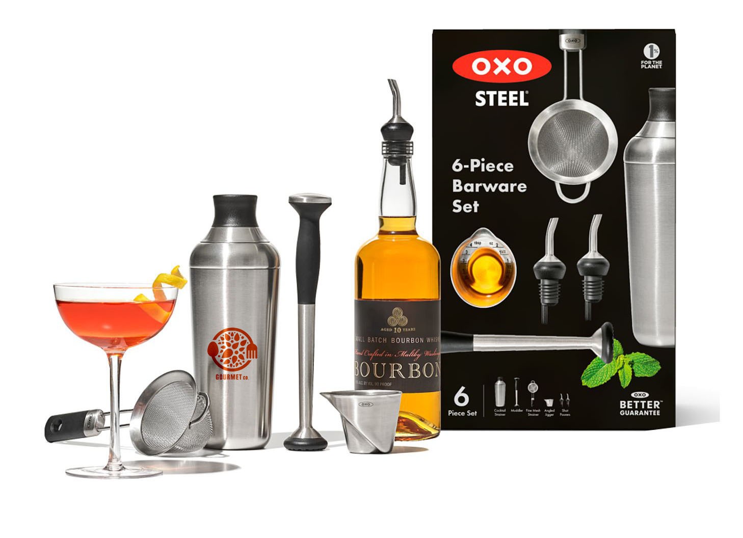 OXO Steel 6-piece Barware Set image