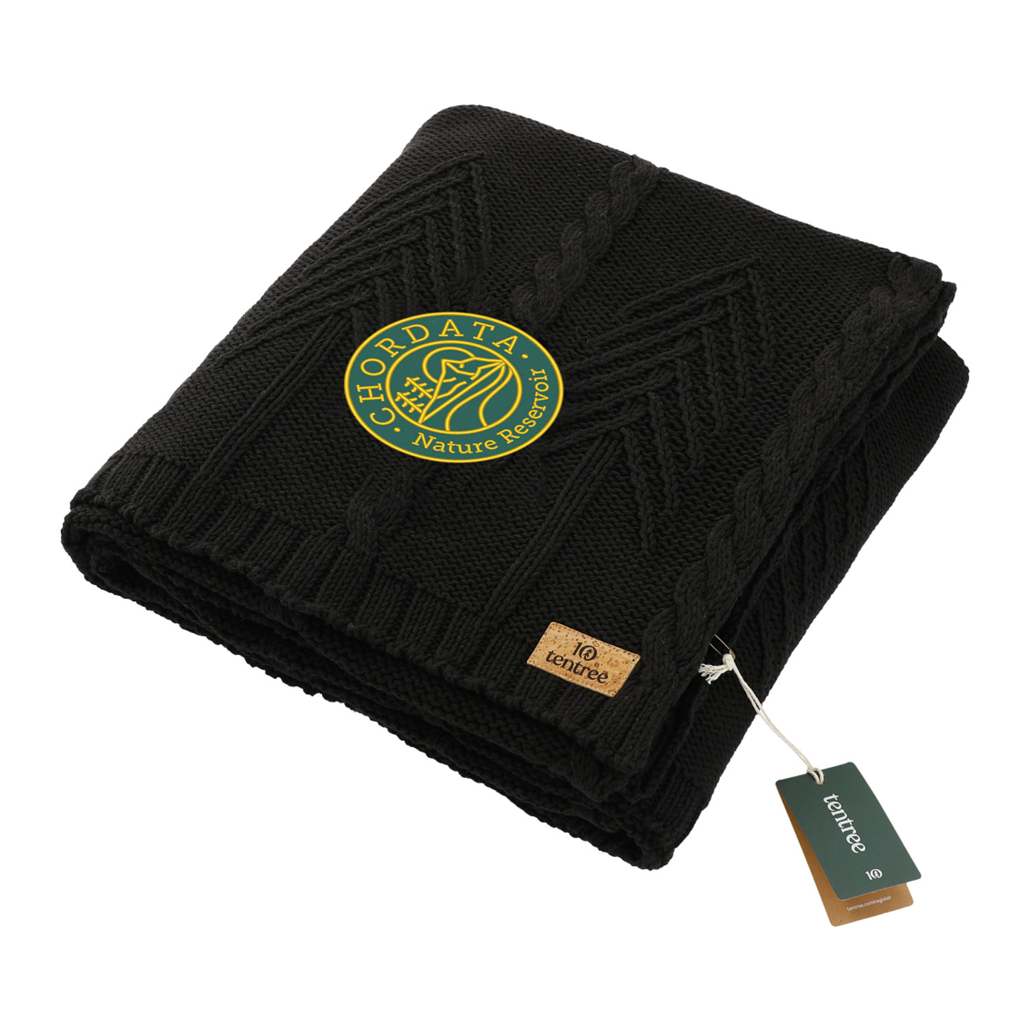 Tentree® Organic Cotton Cable Blanket - 60" x 60"
