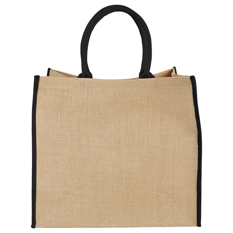 Custom Jute Grocery Tote Bag - 14