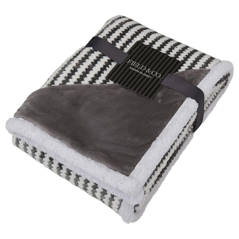 Field & Co.® Chevron Striped Sherpa Blanket - 50
