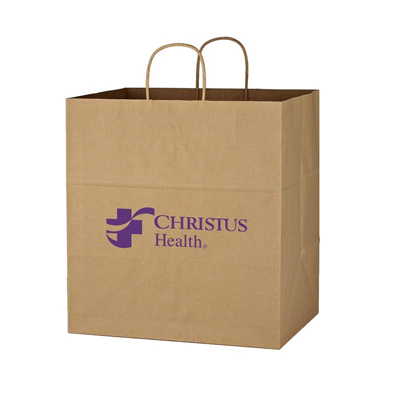Brown Kraft Paper Bag with Handles - 14" x 15"