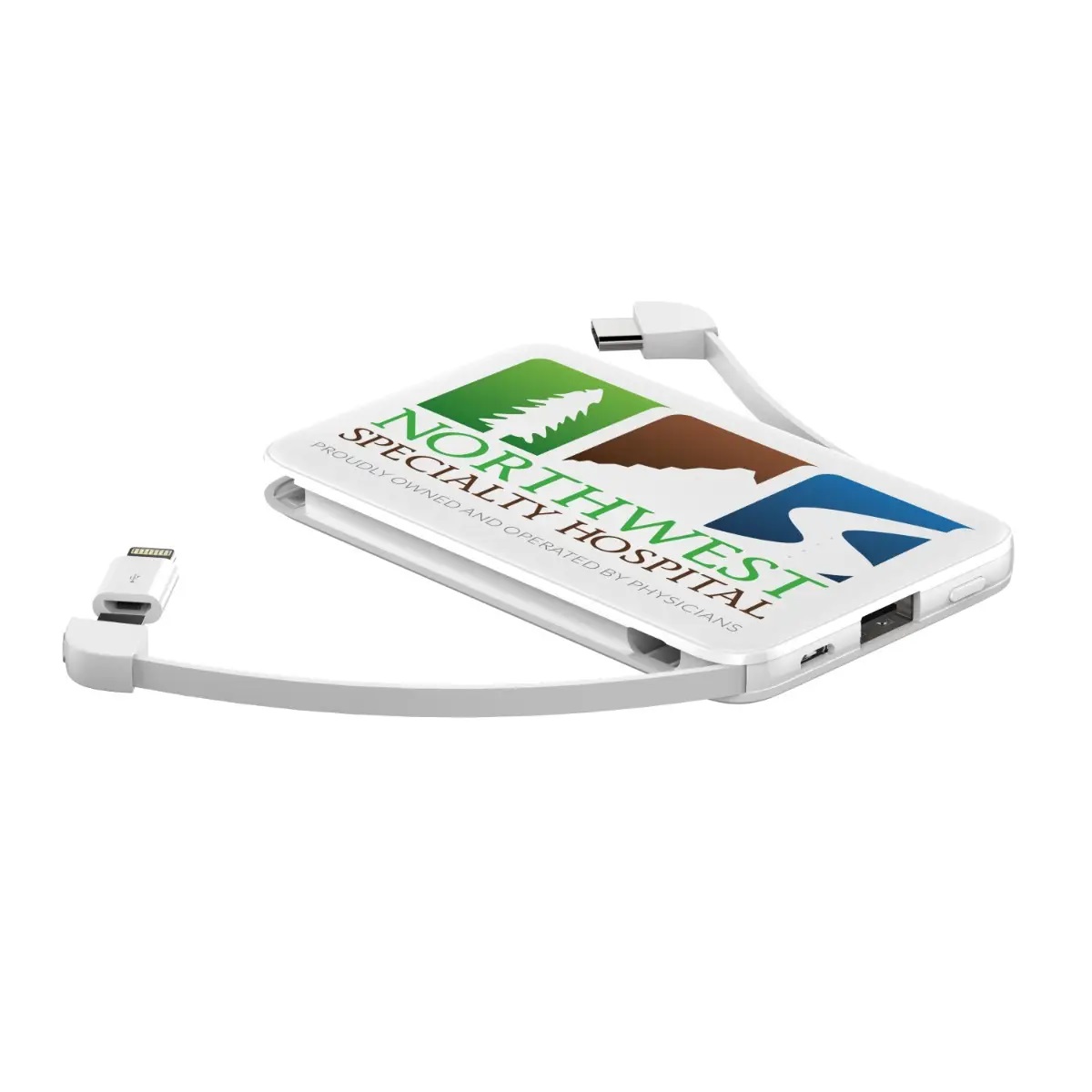 Full Color Card Shape Power Bank - 5000 mAh
