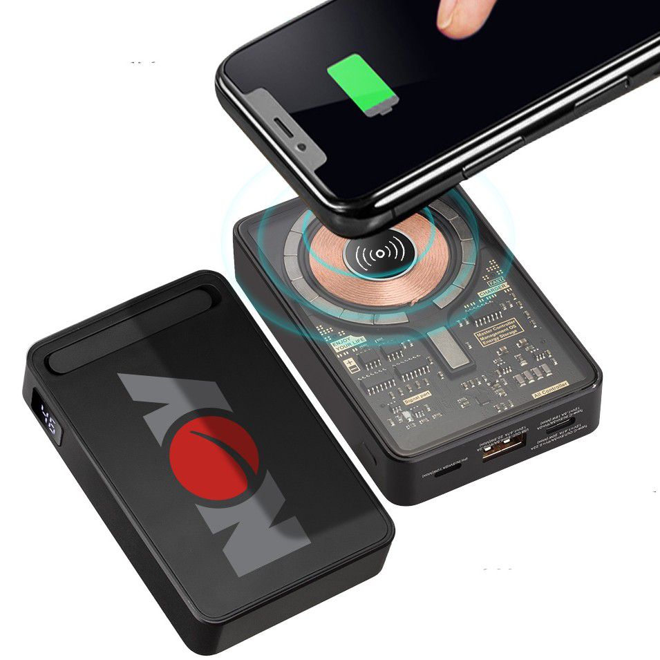 Transparent MagSafe USB-C Wireless Power Bank