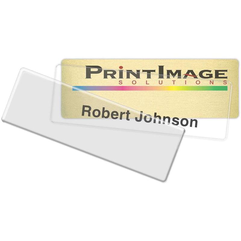 1" x 3" Aluminum Reusable Name Badge