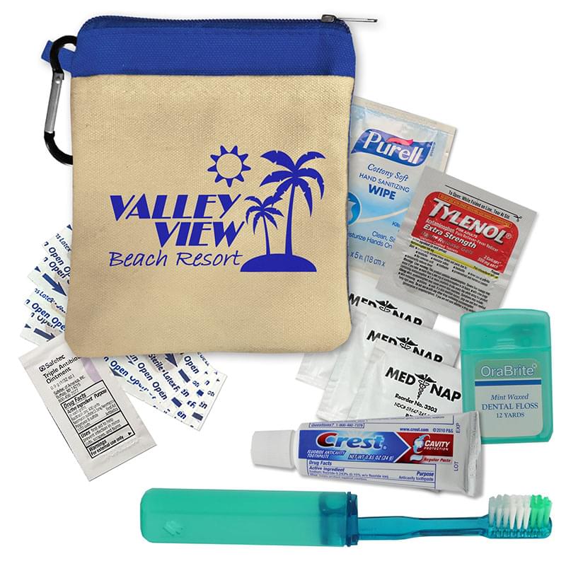 Deluxe Travel Kit in Cotton Tote with Carabiner image