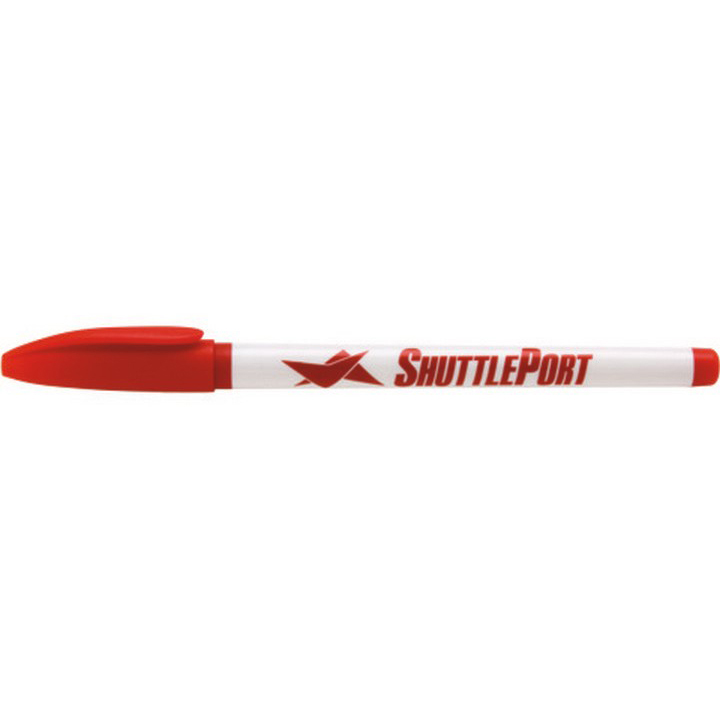 Two-Tone Stick Pen with Ribbed Grip