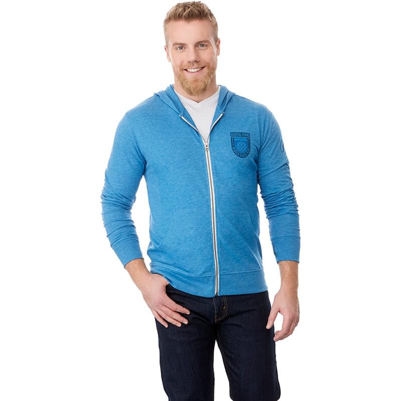 Elevate Lightweight Knit Full Zip-Up Hooded Sweatshirt - Men