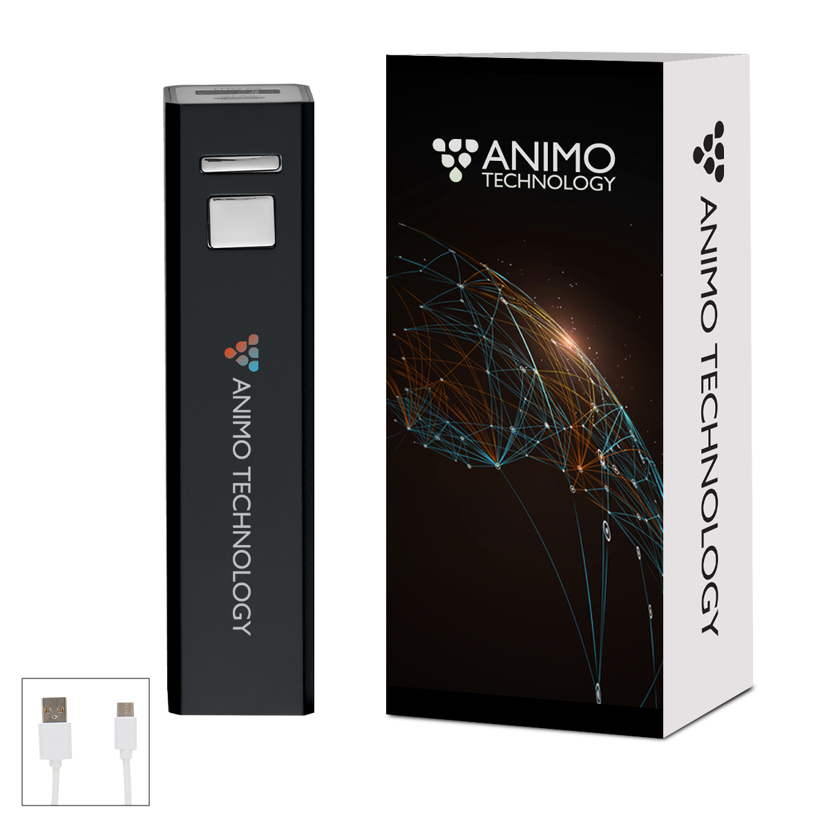 UL Listed Power Bank 2.0 & Custom Box - 2,200 mAh
