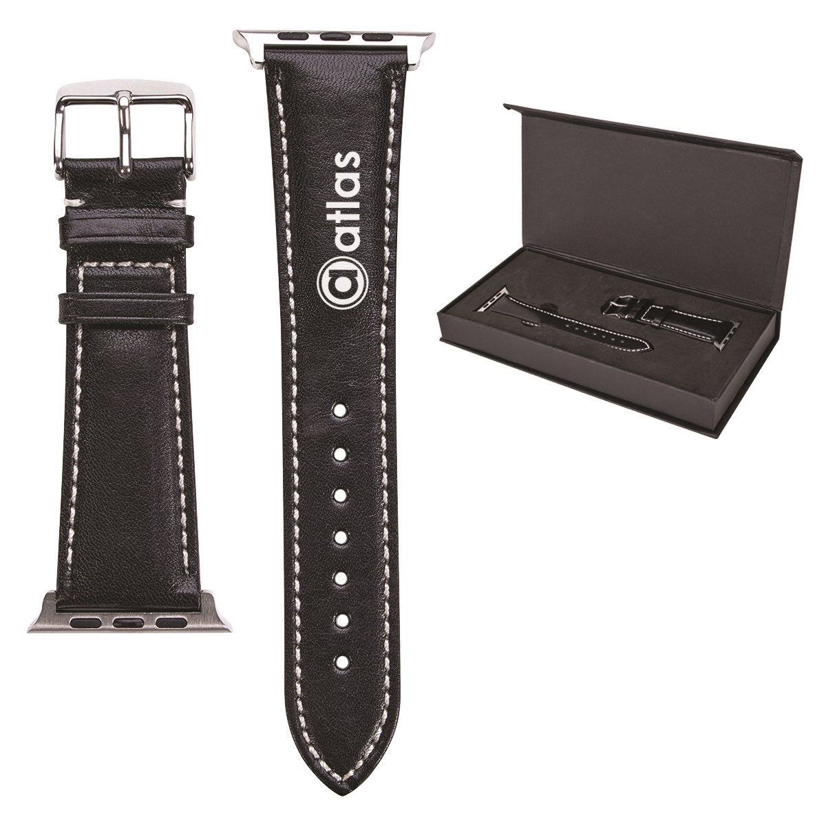 Leather Smart Watch Band with Case