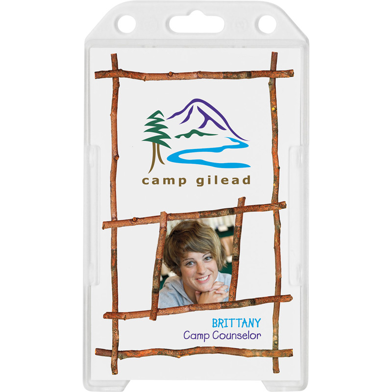 2-1/8" x 3-3/8" Plastic Card ID Holder