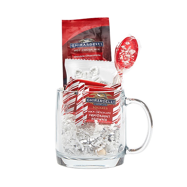 13 oz. Peppermint and Hot Cocoa Gift Set with Glass Mug image