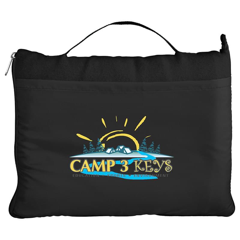 Packable Travel Fleece Blanket in Tote - 50