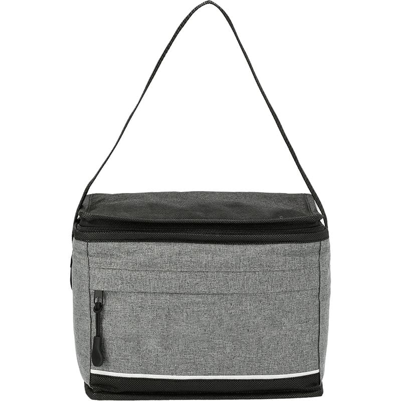 Two-Toned Heathered Lunch Cooler - 6 Can
