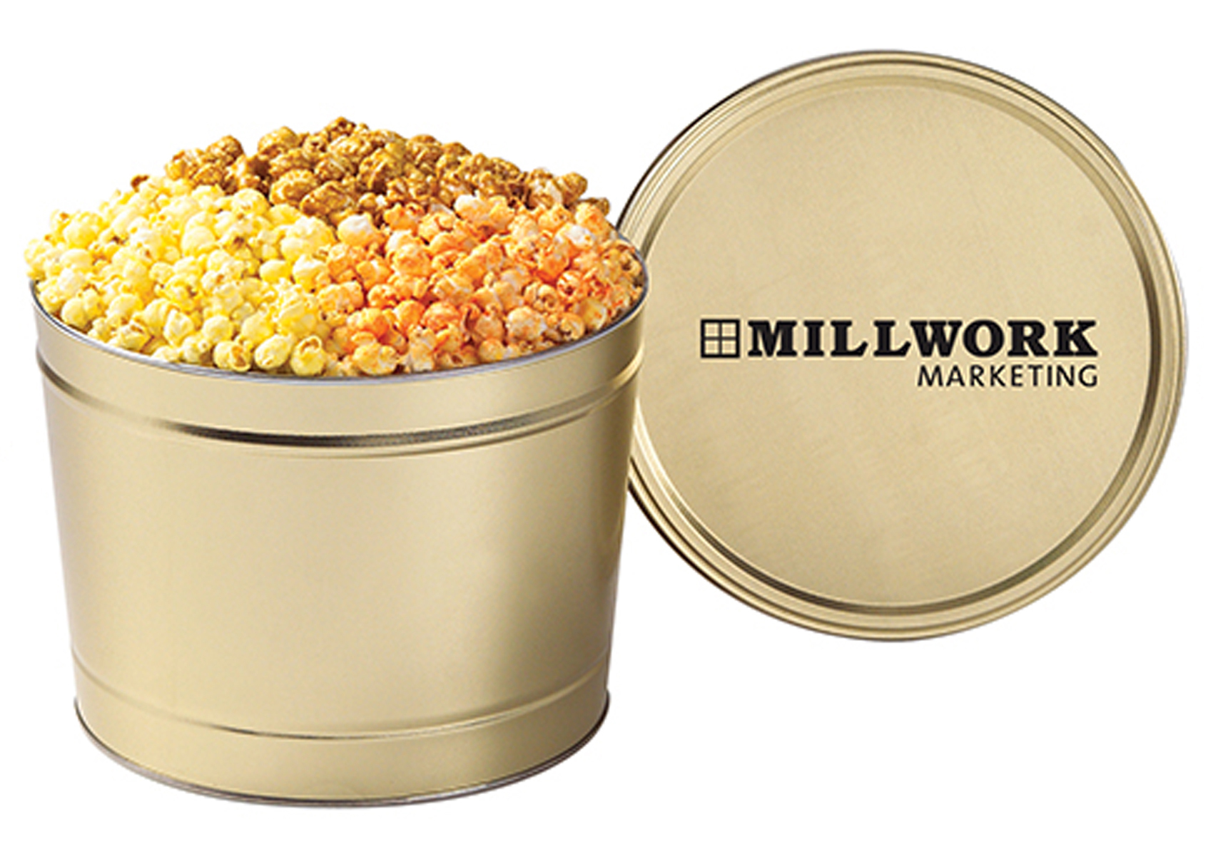 2 Gallon 3 Way Popcorn Tin