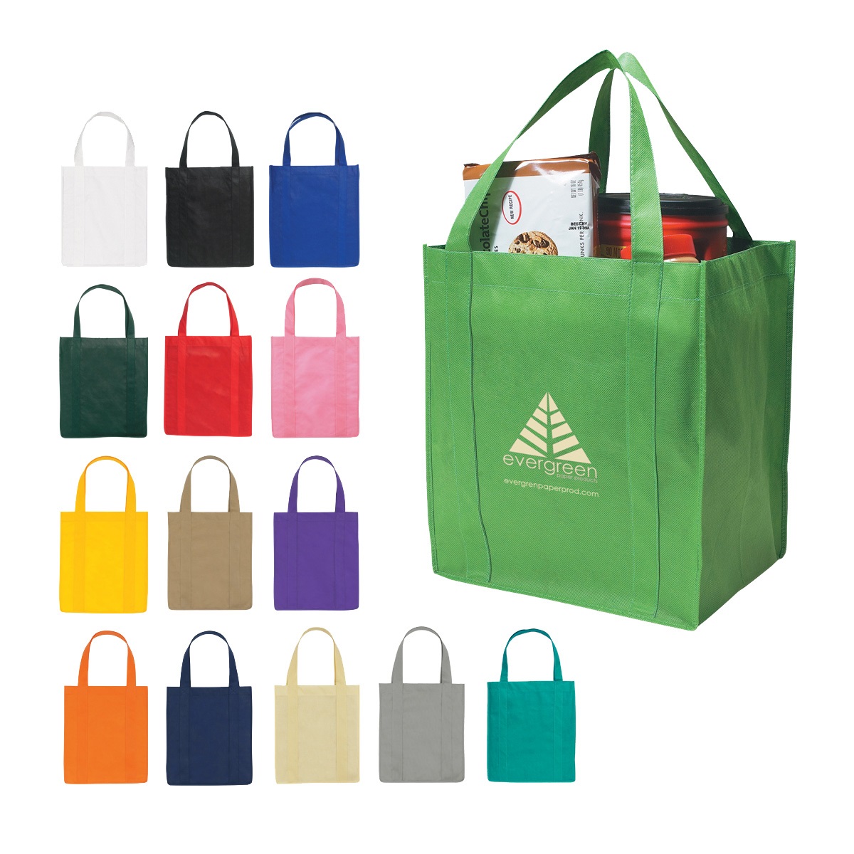 Recyclable Non-Woven Grocery Tote - 13