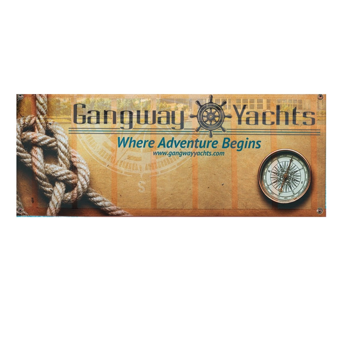 9 oz. Mesh Vinyl Banner - 3' x 8'