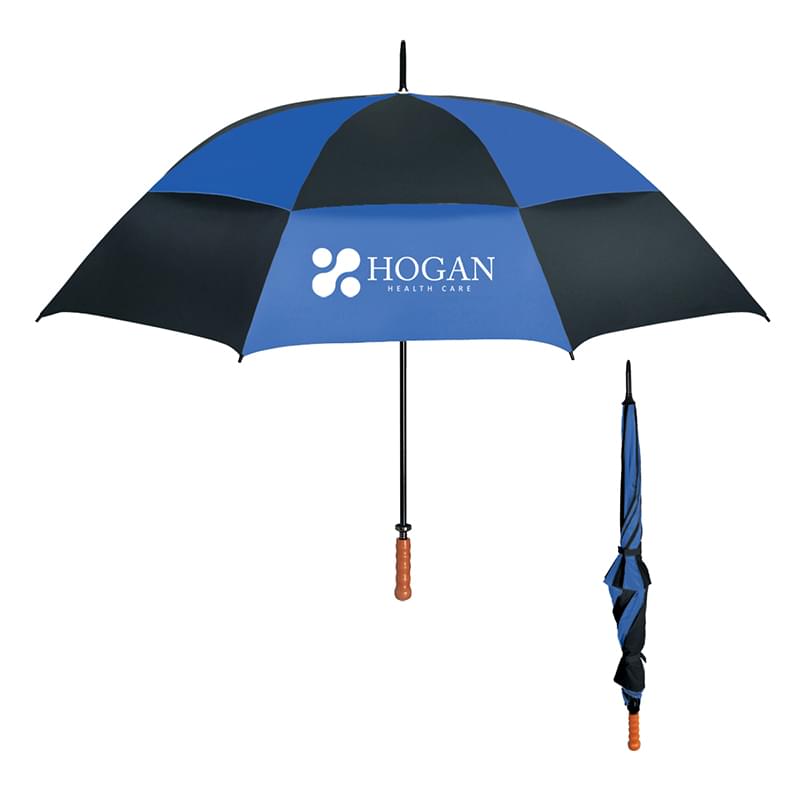 Nylon Vented Windproof Golf Umbrella - 68" arc