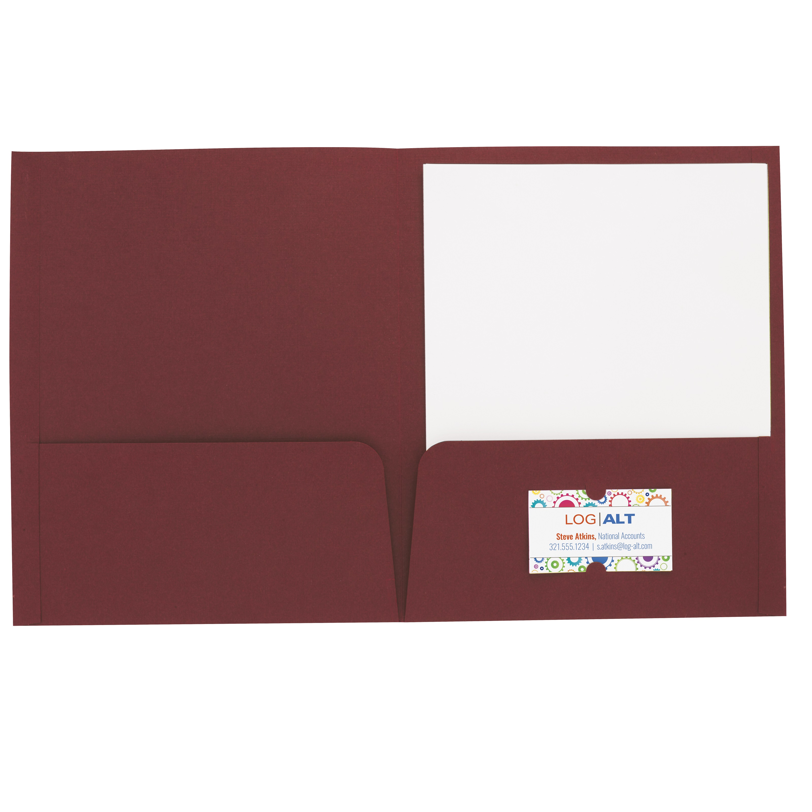 Linen Folder with Inside Pockets 11-3/4