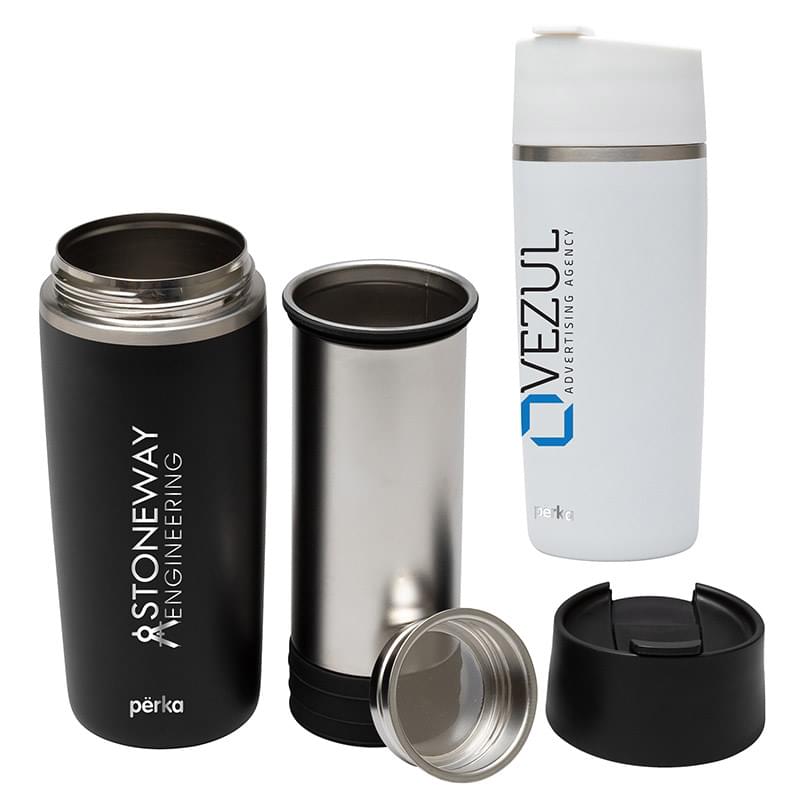 Përka® Macchiato Double Wall Coffee/Tea Press Mug - 12 oz.