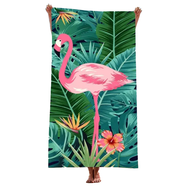 Full-Color Pattern Poly/Cotton Beach Towel – 30” x 60”