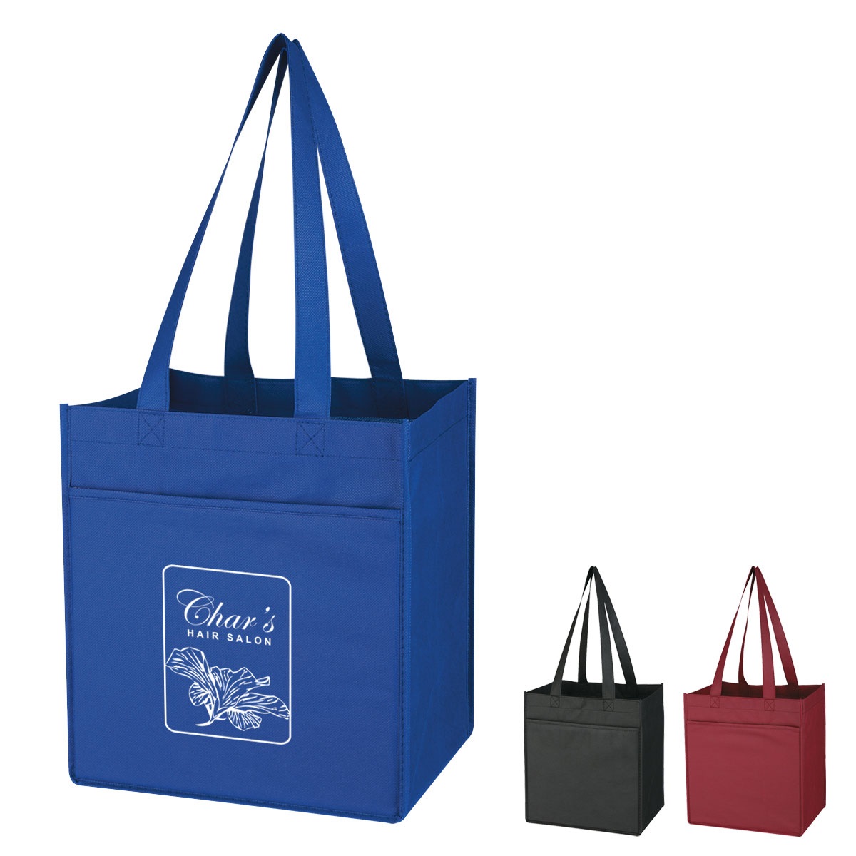 6-Bottle Water-Resistant Non-Woven Wine Tote image