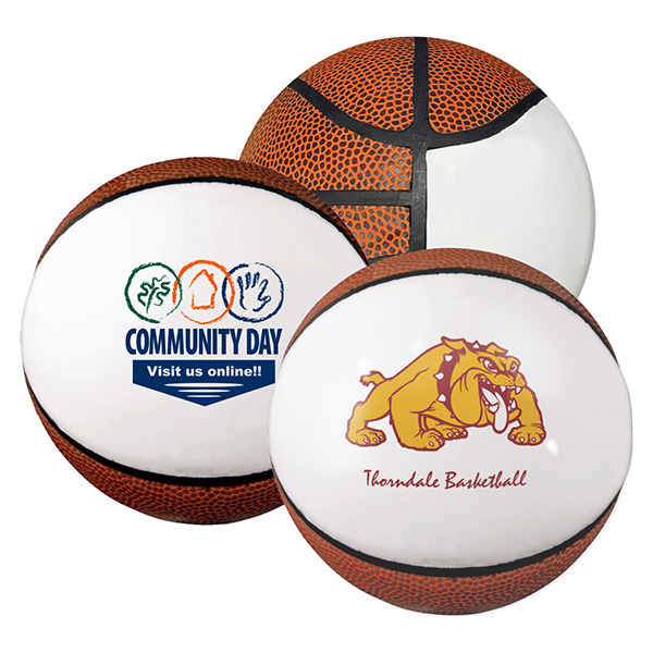 5" Two-Tone Synthetic Leather Mini Basketball
