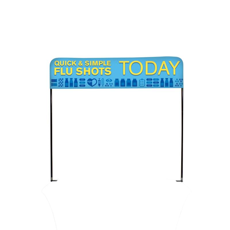 Double-sided Over-The-Top Table Header Display Kit - 6'