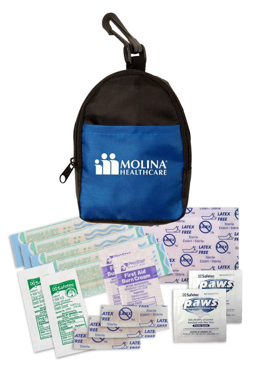 15-Piece Mini Backpack First Aid Kit