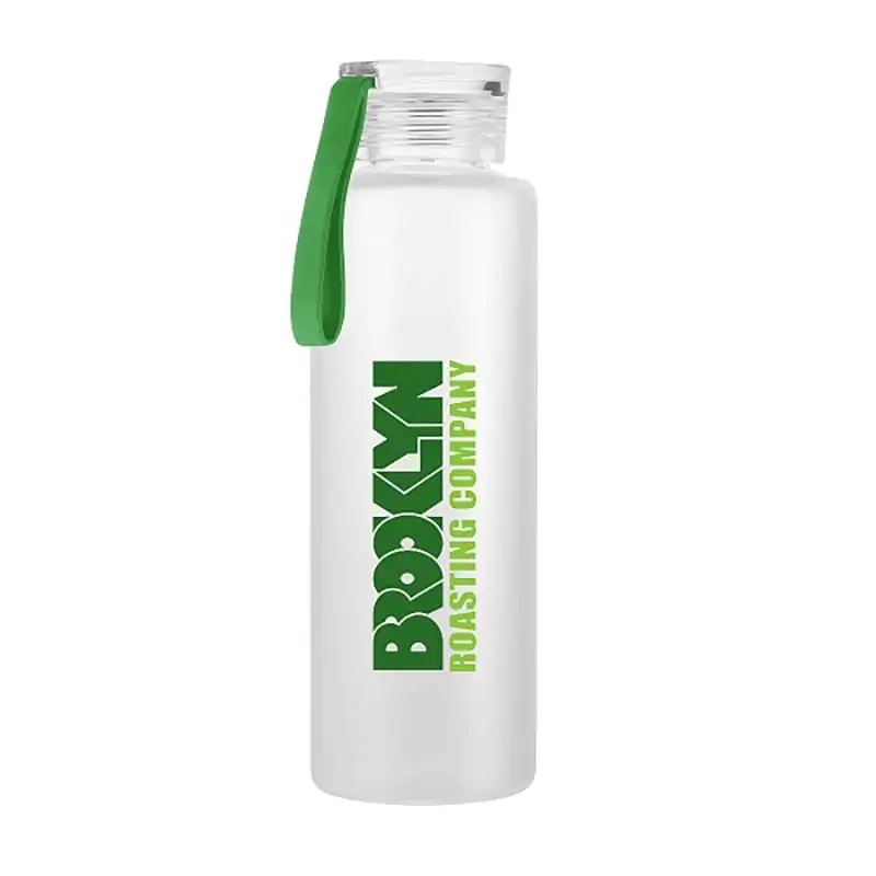 16 oz. Glass Bottle with Silicone Strap image