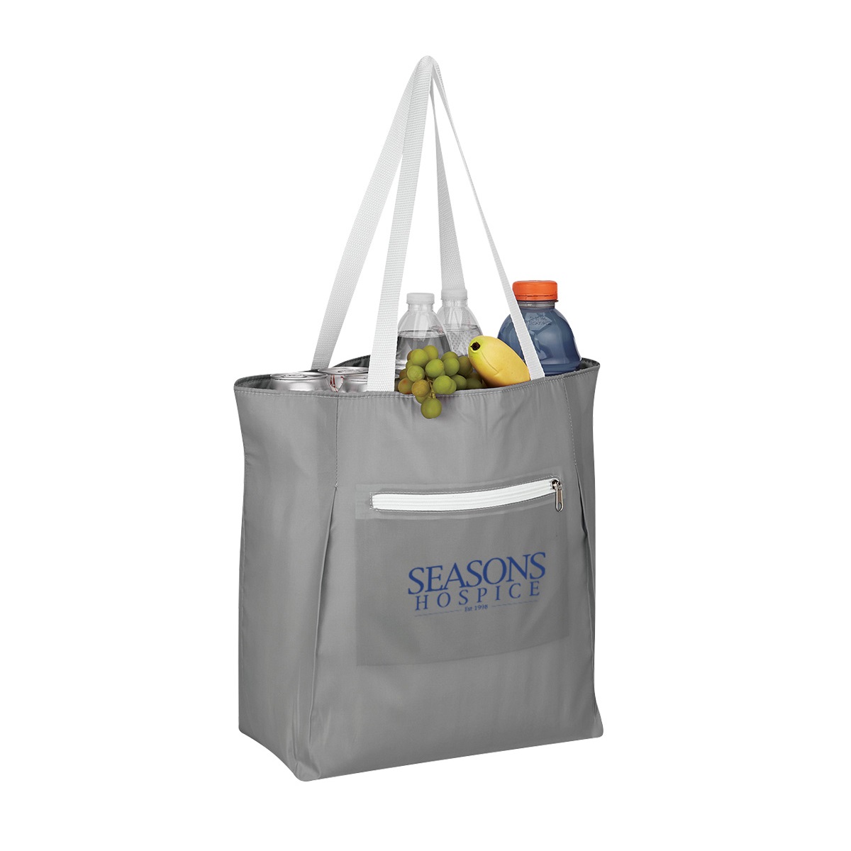 Solid Cooler Tote with Foil Laminate - 18" x 14" x 6"