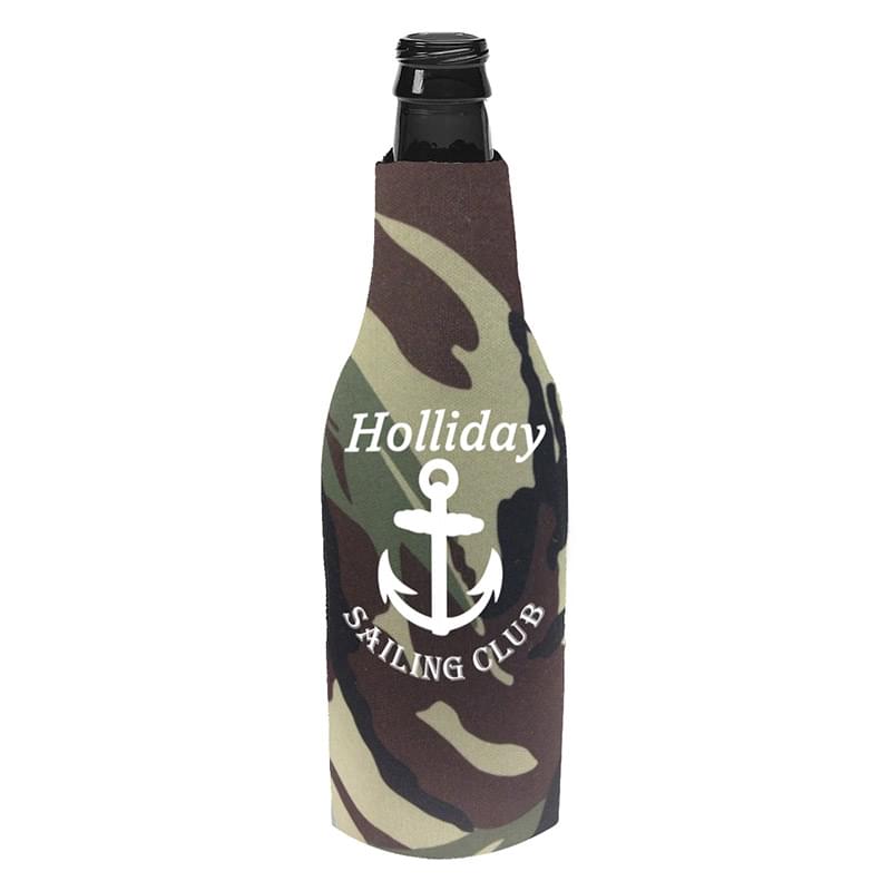 12 oz. Long-Necked Bottle Insulator with Zippered Closure image