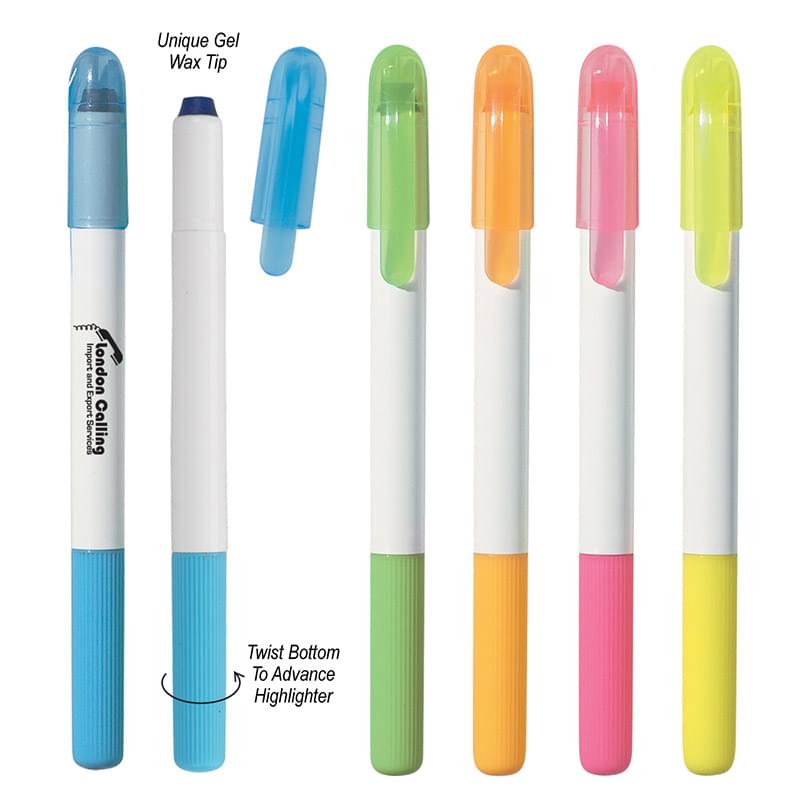 Twist-Bottom Gel Wax Highlighter with Cap